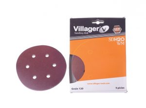 Kulatý brusný papír VILLAGER SD-120WM 6/1 125 mm